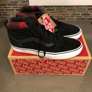 NEW Vans Ward Hi Top MTE Black/Flannel W 10 M 8.5